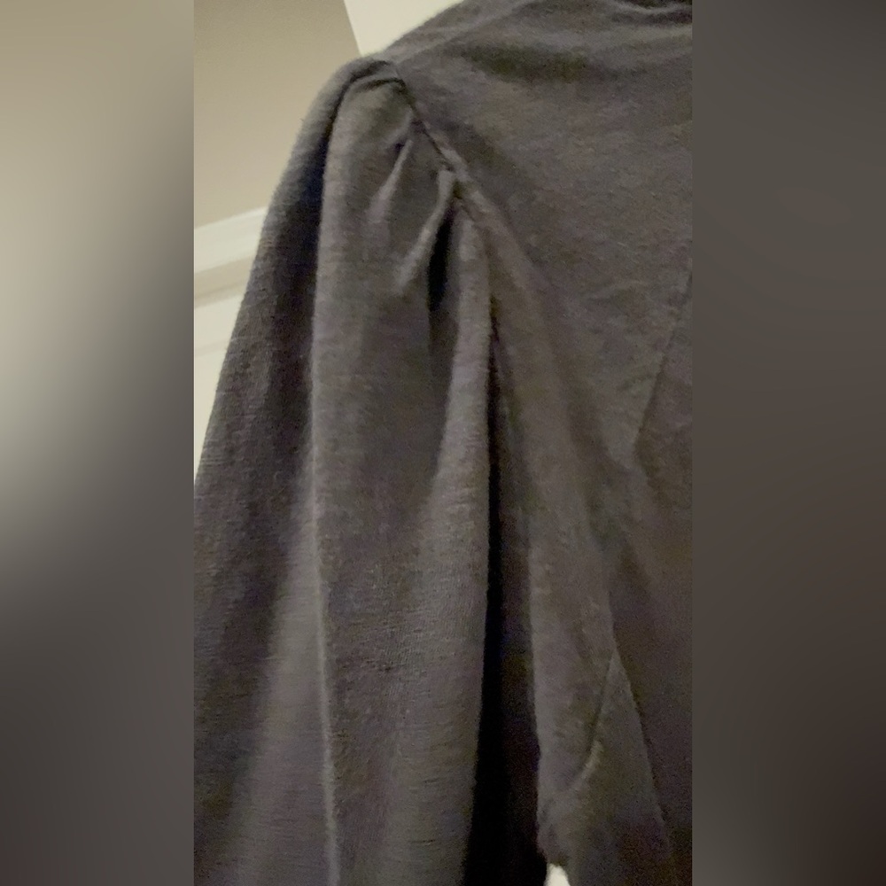 VERONICA BEARD Gray Charcoal Mason Baseball Tee - Size Medium - Picture 13 of 16